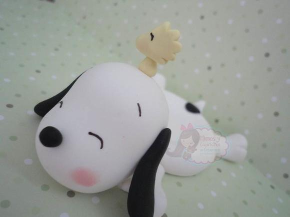 Porta docinho Snoopy e woodstock