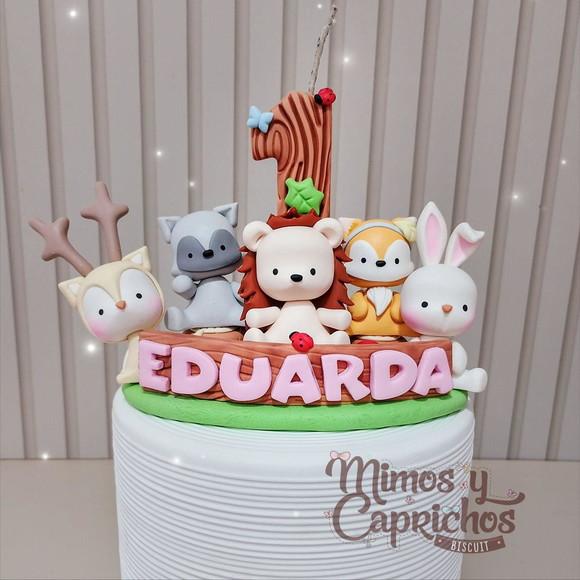 Topo de Bolo Bichinhos do Bosque Mod 2