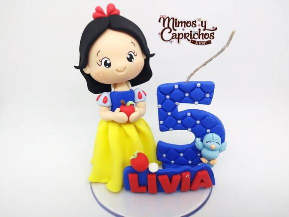 Topo de bolo Branca de neve