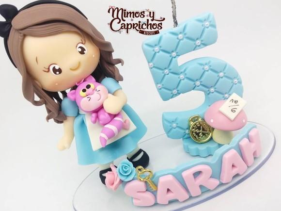 Topo Personalizado Alice no País das Maravilhas