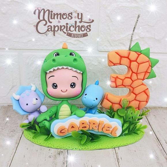 Topo Personalizado Dino Baby