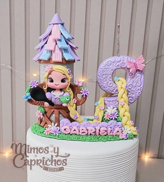 Topo Personalizado Rapunzel na Torre