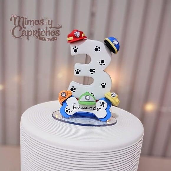 Vela decorada patrulha canina