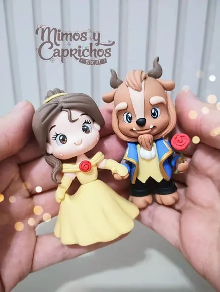Aplique Casal a Bela e a Fera