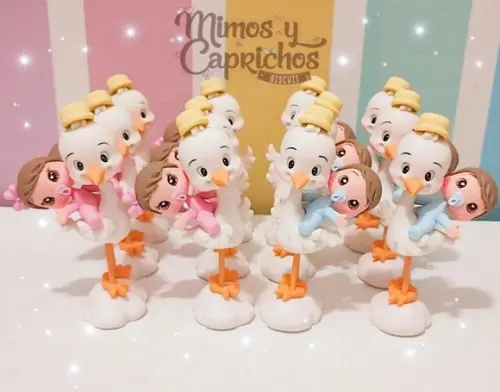 Aplique Cegonha com Bebê