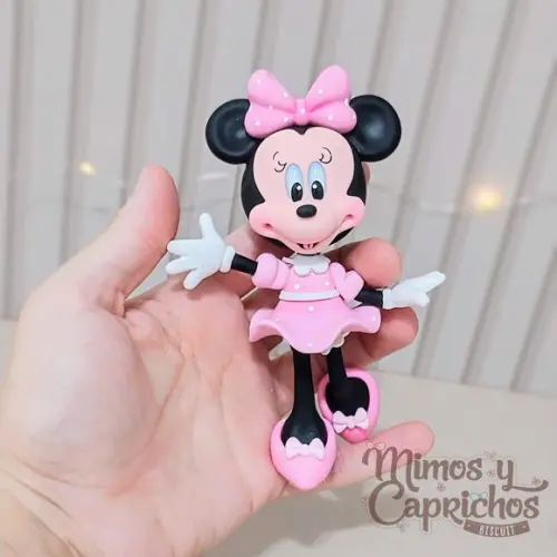 Aplique Luxo Minnie Rosa 12 cm
