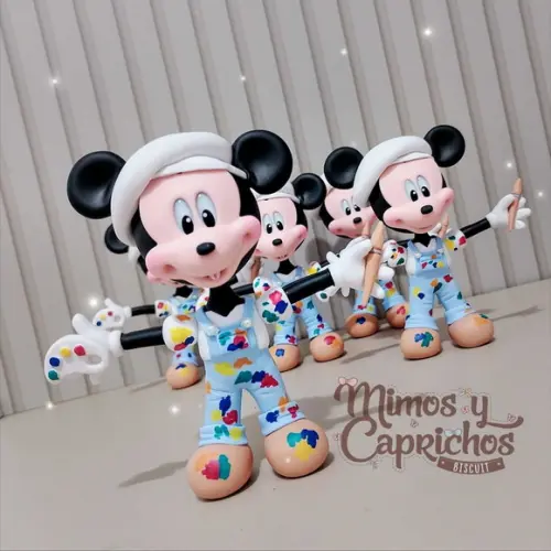 Aplique Luxo Mickey Aquarela 12 cm