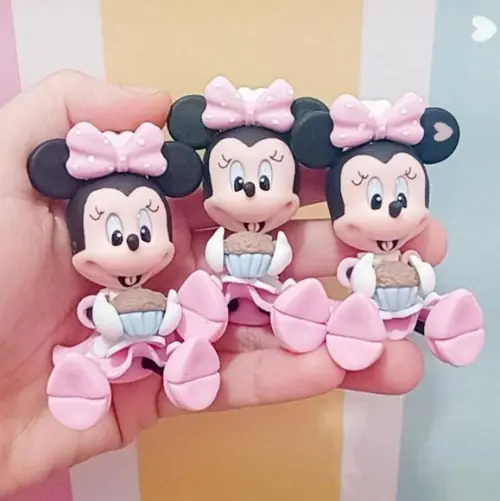 Aplique Minnie Confeiteira Sentadinha