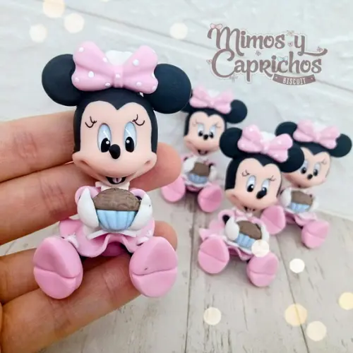 Aplique Minnie Confeiteira Sentadinha