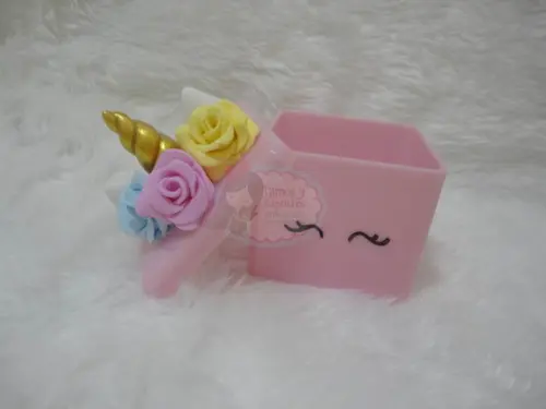 Caixinha Unicórnio Rosa