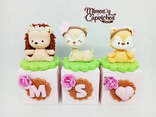 Cubos personalizados Bosque rosa