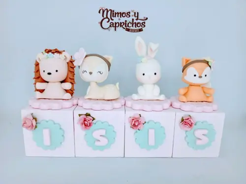 Cubos personalizados Bosque rosa