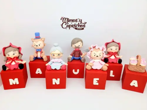 Cubos Personalizados Chapeuzinho vermelho