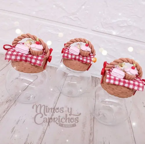 Mini Baleiro Cestinha de Doces