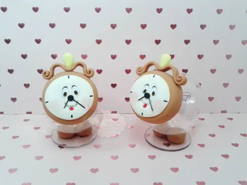 Mini Baleiro Horloge(A bela e a fera)