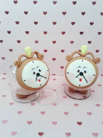 Mini Baleiro Horloge(A bela e a fera)