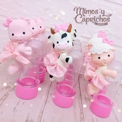 Mini tubete Fazendinha rosa
