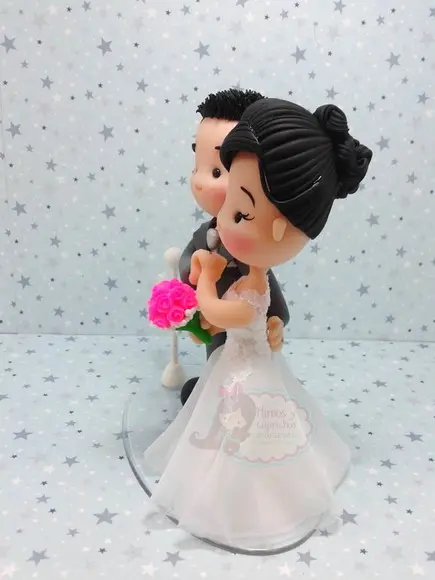 Noivinhos personalizados com plaquinha