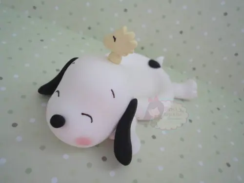 Porta docinho Snoopy e woodstock
