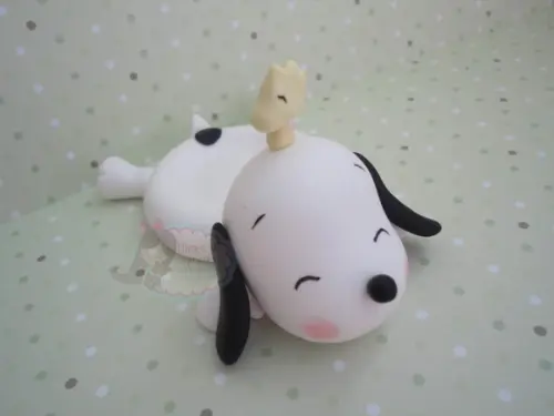 Porta docinho Snoopy e woodstock