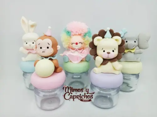 Potinhos circo rosa