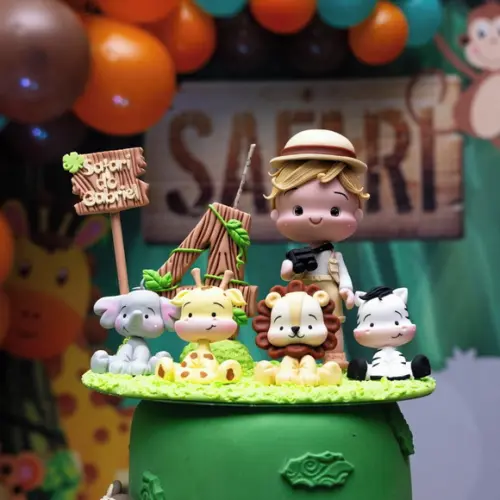 Topo de Bolo Safari