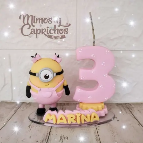 Topo Minions Rosa