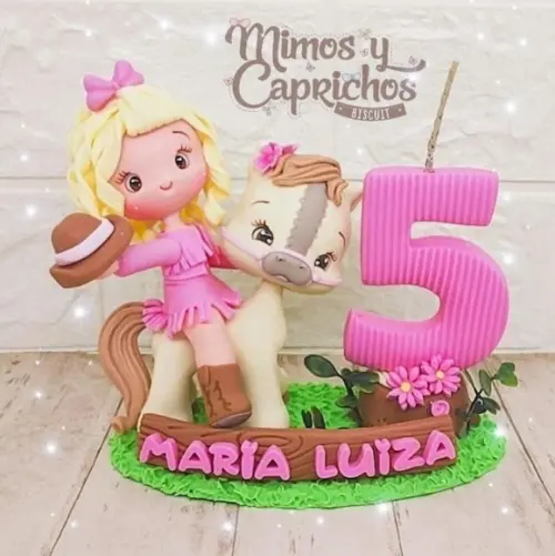 Topo Personalizado Barbie Boiadeira