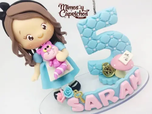 Topo Personalizado Alice no País das Maravilhas