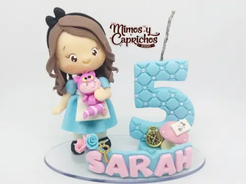 Topo Personalizado Alice no País das Maravilhas