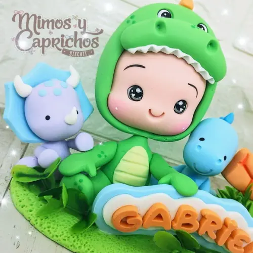 Topo Personalizado Dino Baby
