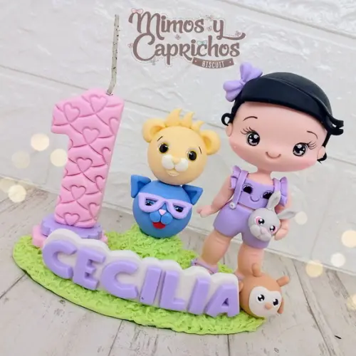Topo Personalizado Menina Bolofofo