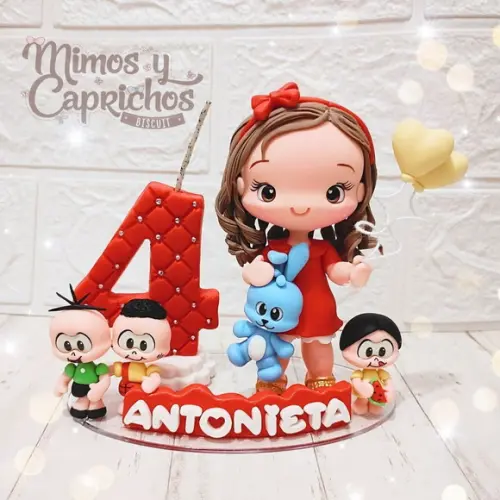 Topo Personalizado Menina Turminha