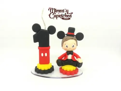 Vela decorada Menino circo do mickey