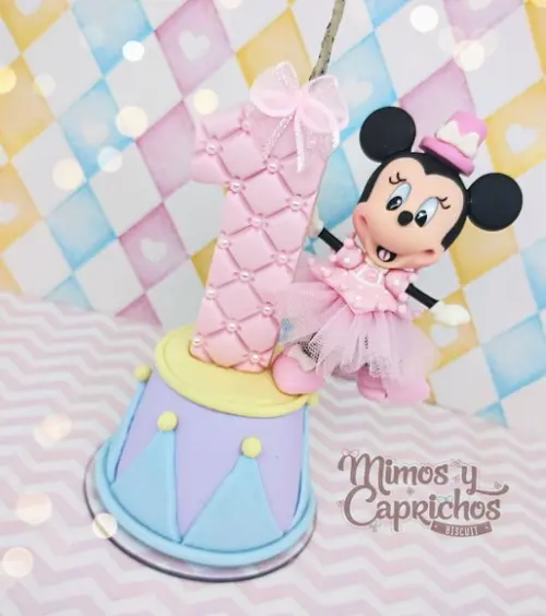 Vela Decorada Circo da Minnie