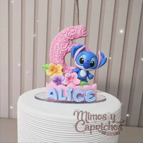 Vela Decorada Stitch