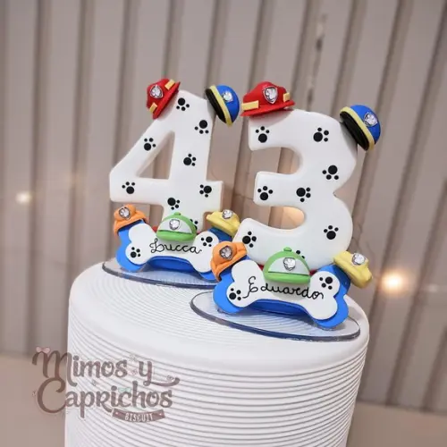 Vela decorada patrulha canina