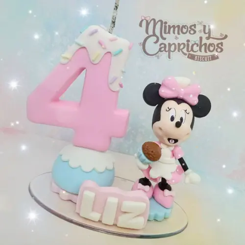 Vela Minnie Confeiteira