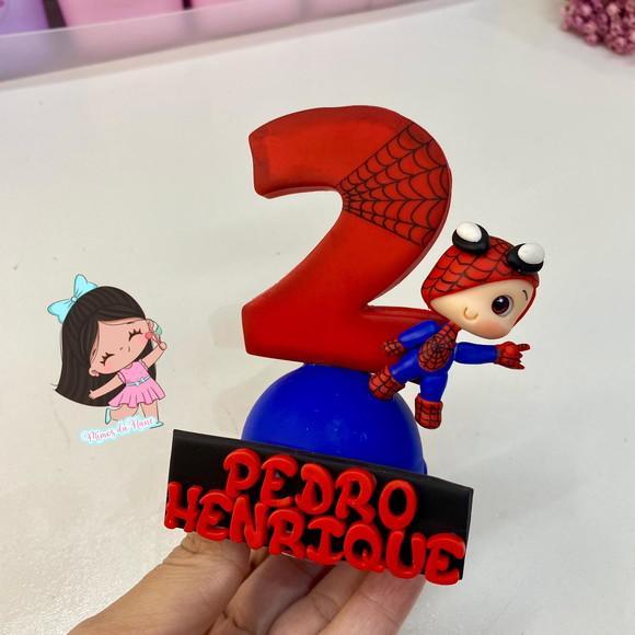 Vela Homem Aranha Personalizada