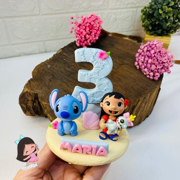 Vela Stitch com Nome