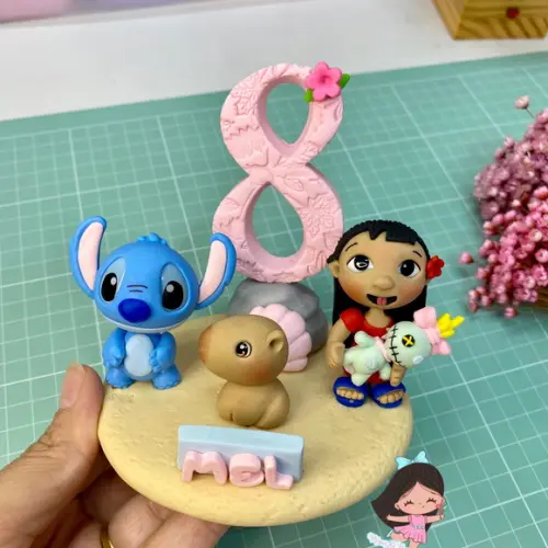 Vela Lilo Stitch e Capivara