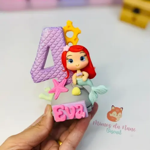 Vela Pequena Sereia Biscuit