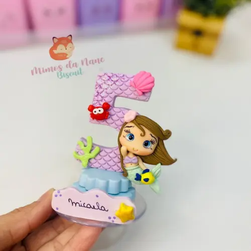 Vela Sereia de Biscuit