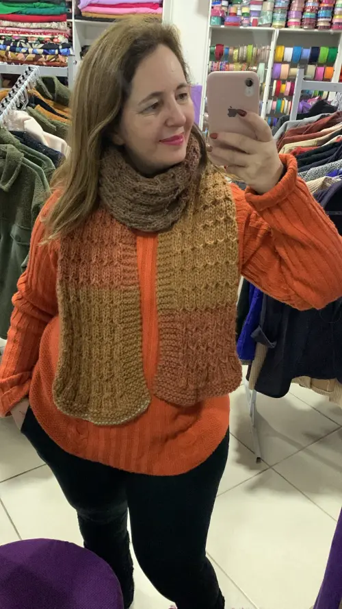 Cachecol tricô