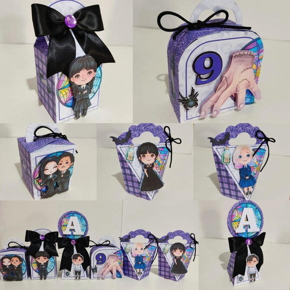 20 Caixinhas Personalizadas Wandinha