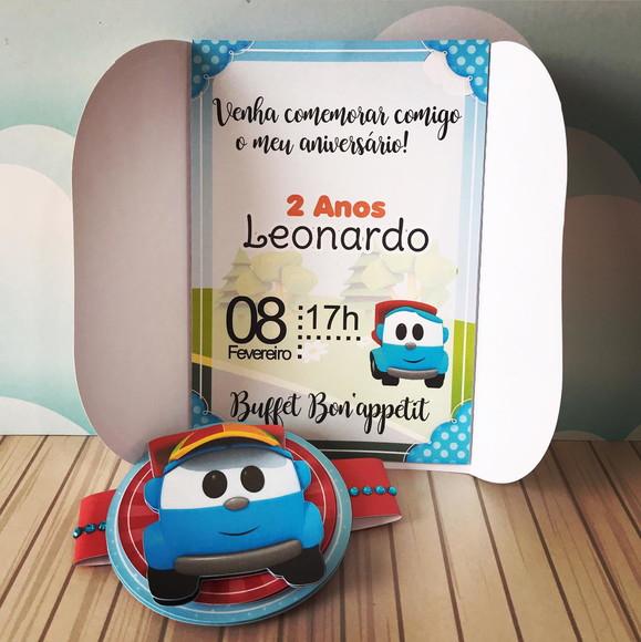 CONVITE INFANTIL LEO E O CAMINHAO