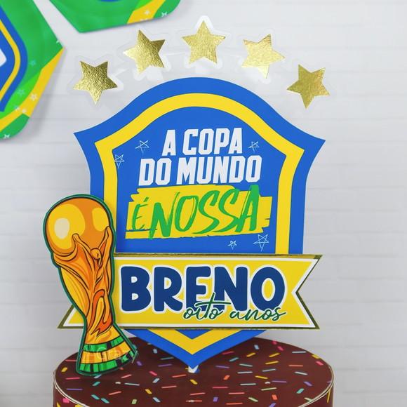 Decoração Kit Festa Só Um Bolinho Copa Do Mundo