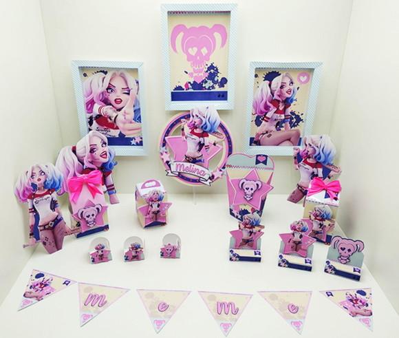 Kit 30 Lembranças Personalizada Montada Arlequina 1
