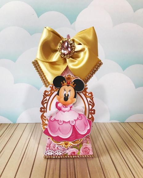 Kit 30 Lembrancinhas Personalizada Minnie Realeza