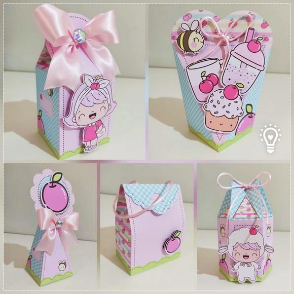 Kit 30 Lembrancinhas Personalizadas Cerejinha Rosa